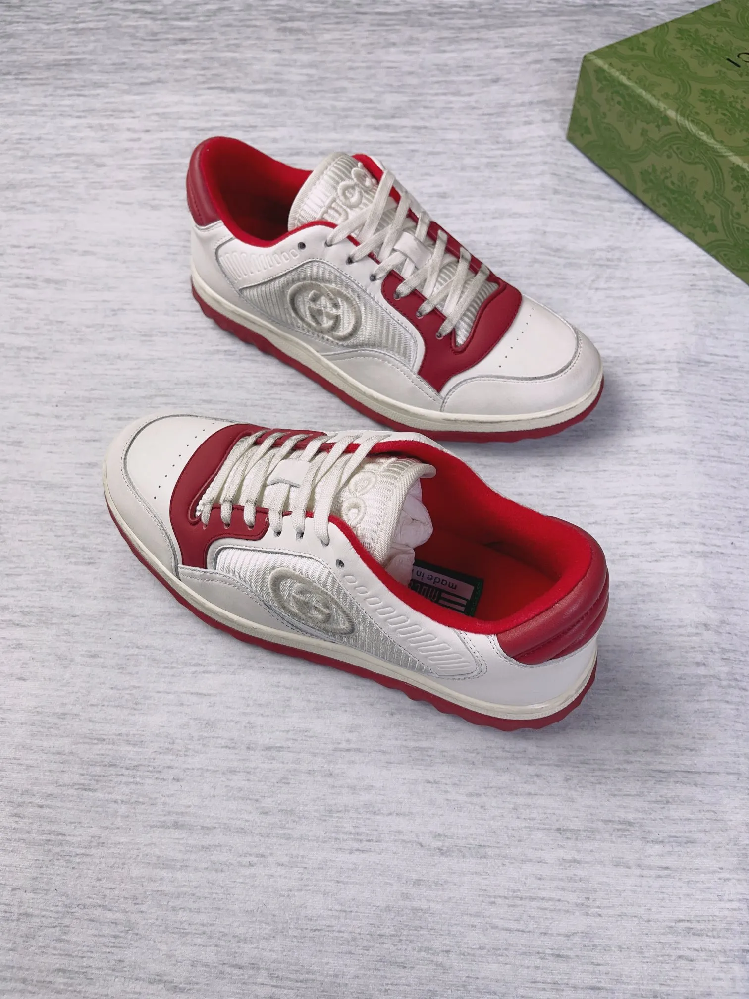 👟👟Ex-factory price 600👟👟 👑The top version of Gucci's latest popular MAC80 sneakers on the market, women's 35-40, men's 39-45 👏👏👏Welcome all bosses to compare and provide guidance...